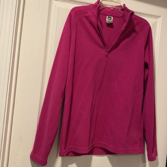 REI Kids’ XL Fuchsia Fleece Pullover - Picture 4 of 8